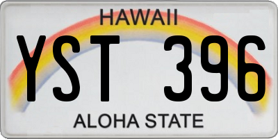 HI license plate YST396