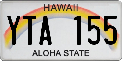 HI license plate YTA155