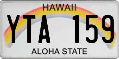 HI license plate YTA159
