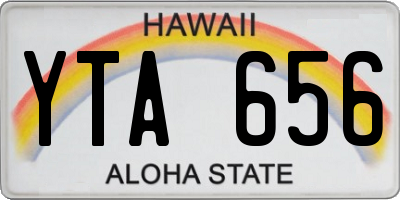 HI license plate YTA656