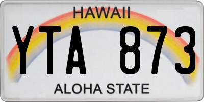HI license plate YTA873