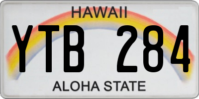 HI license plate YTB284