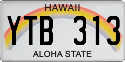 HI license plate YTB313