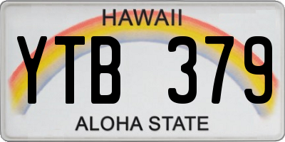 HI license plate YTB379