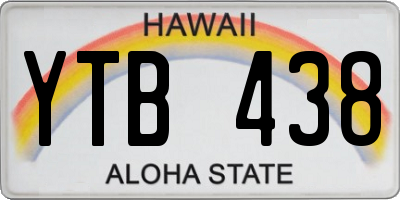 HI license plate YTB438