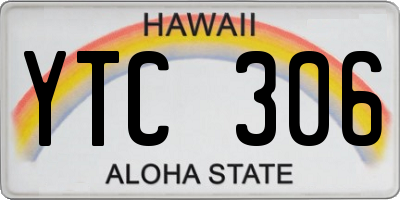 HI license plate YTC306
