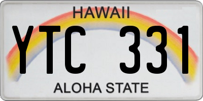 HI license plate YTC331