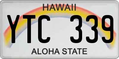 HI license plate YTC339