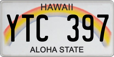 HI license plate YTC397