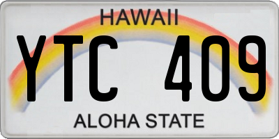 HI license plate YTC409