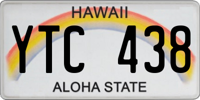 HI license plate YTC438