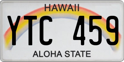 HI license plate YTC459