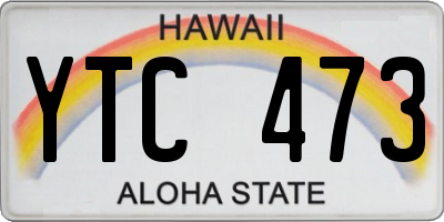 HI license plate YTC473