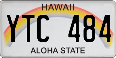 HI license plate YTC484
