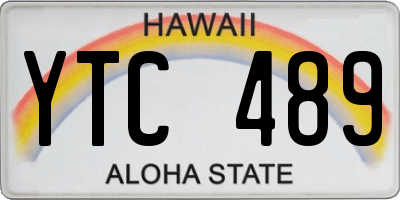 HI license plate YTC489