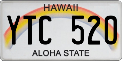 HI license plate YTC520