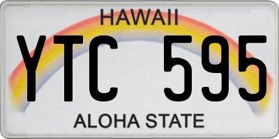 HI license plate YTC595