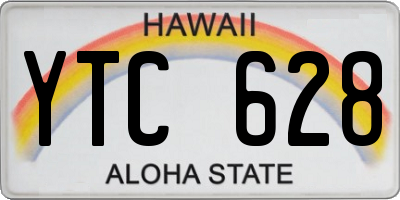 HI license plate YTC628