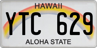 HI license plate YTC629