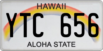 HI license plate YTC656