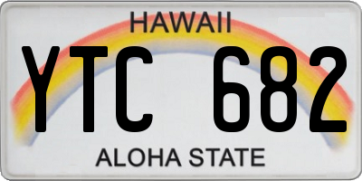 HI license plate YTC682