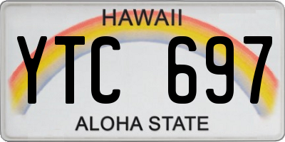 HI license plate YTC697