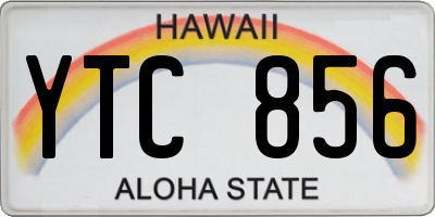 HI license plate YTC856