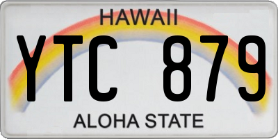 HI license plate YTC879