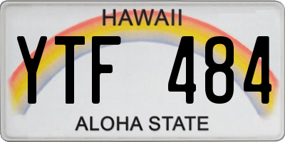 HI license plate YTF484