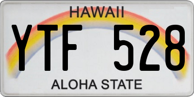 HI license plate YTF528