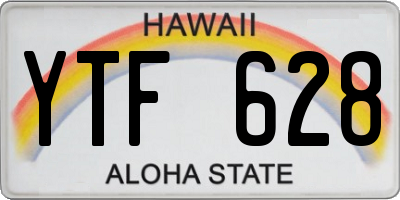 HI license plate YTF628