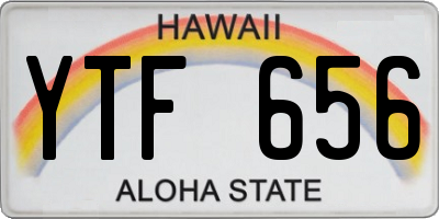 HI license plate YTF656