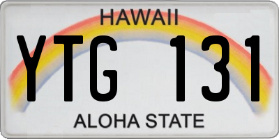 HI license plate YTG131