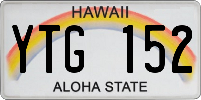 HI license plate YTG152