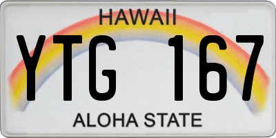 HI license plate YTG167