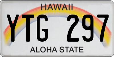 HI license plate YTG297