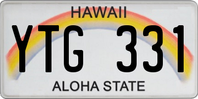 HI license plate YTG331