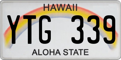 HI license plate YTG339