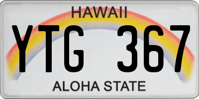 HI license plate YTG367