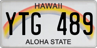 HI license plate YTG489