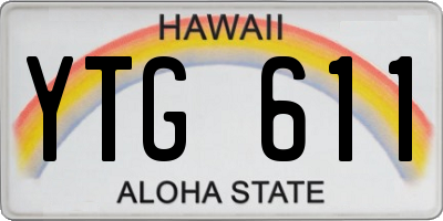 HI license plate YTG611