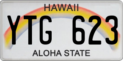 HI license plate YTG623