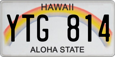 HI license plate YTG814