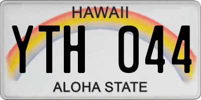 HI license plate YTH044