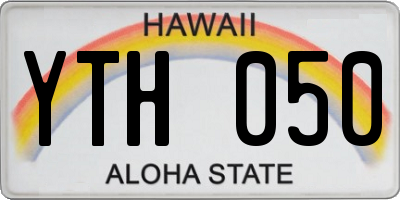 HI license plate YTH050