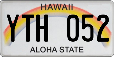 HI license plate YTH052