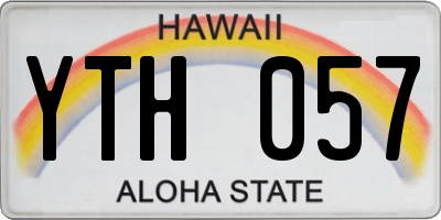 HI license plate YTH057