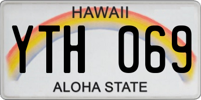 HI license plate YTH069
