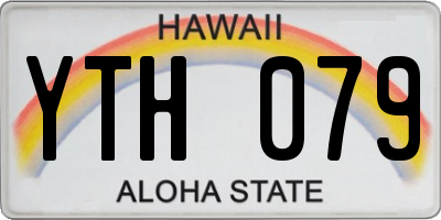 HI license plate YTH079