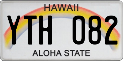 HI license plate YTH082